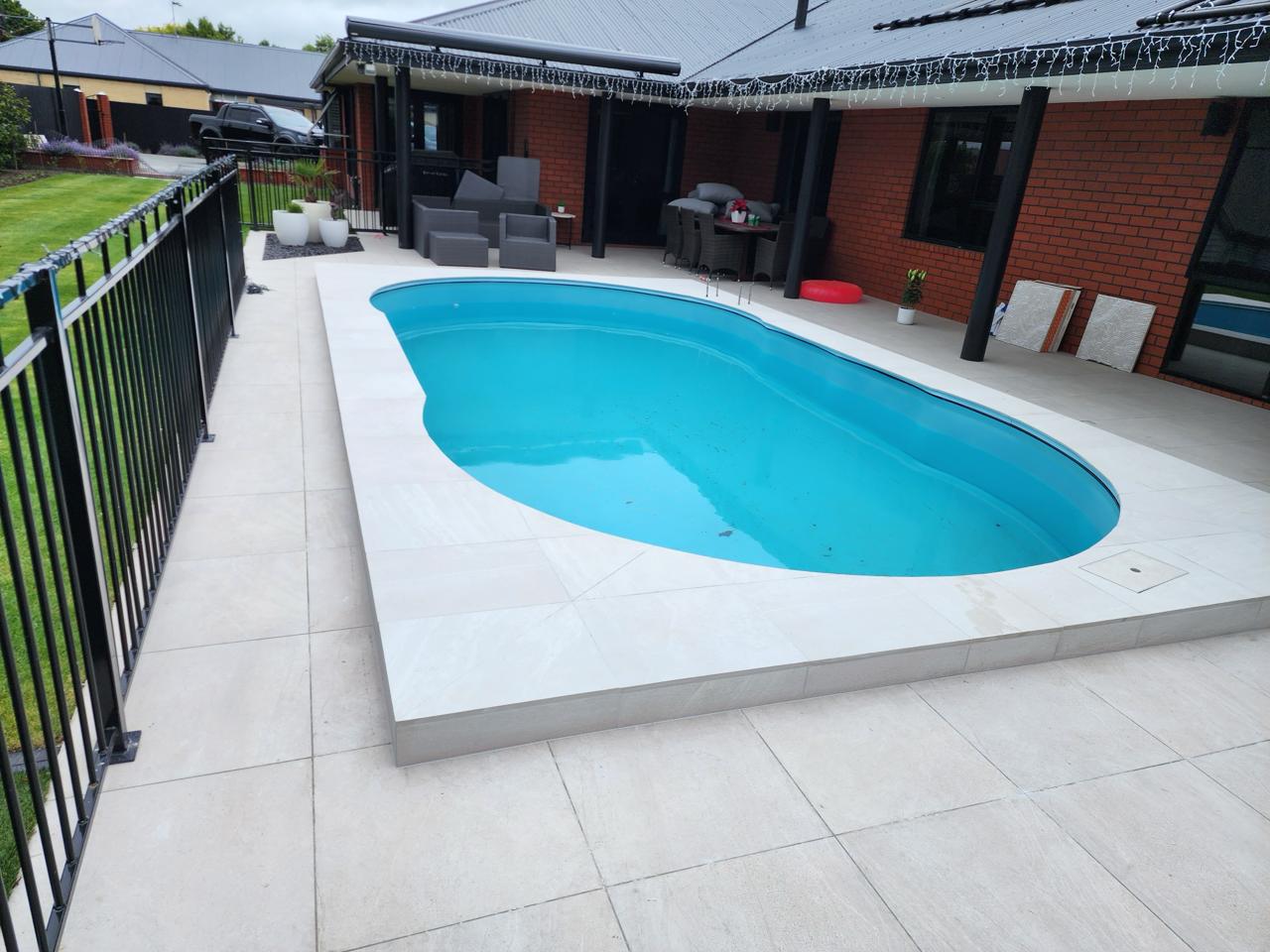 After: Poolside Flooring Project